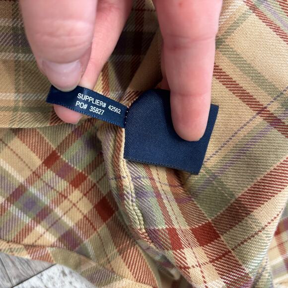 Vintage Ralph Lauren Sport Womens 4 Classic Fit Tartan‎ Plaid Pearl Snap Shirt - Picture 6 of 9